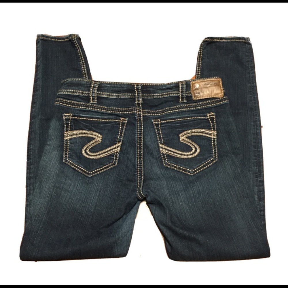 Silver Suki Super Stretch Mid Skinny Jeans 30x29